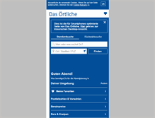 Tablet Screenshot of mobil.dasoertliche.de